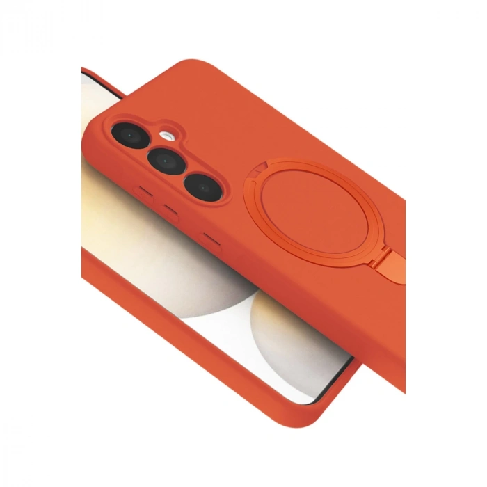 Samsung Galaxy A16 5g Regal Magsafe Standlı Kapak - Turuncu