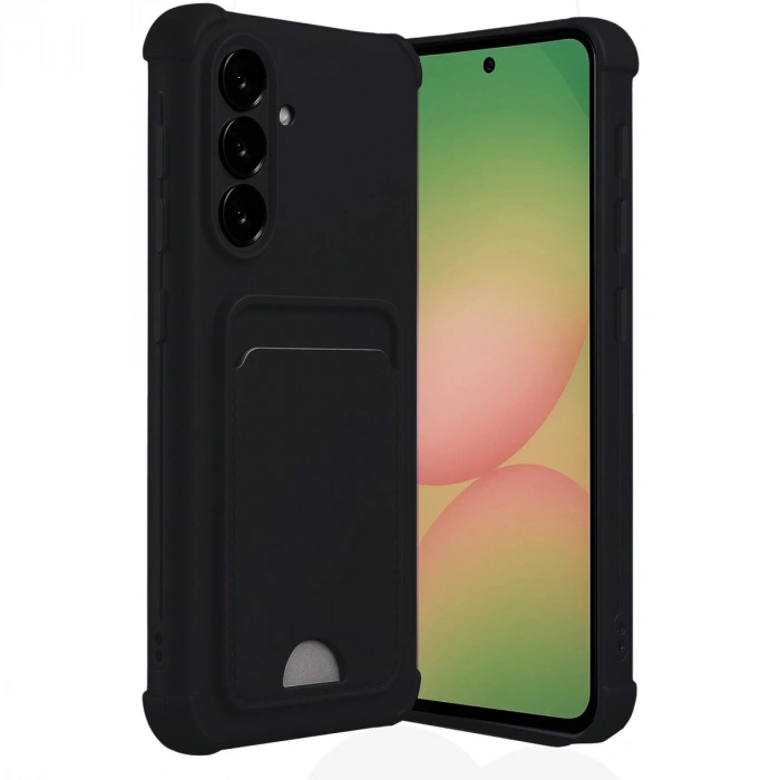 Samsung Galaxy A17 5g Kelvin Kartvizitli Silikon - Siyah