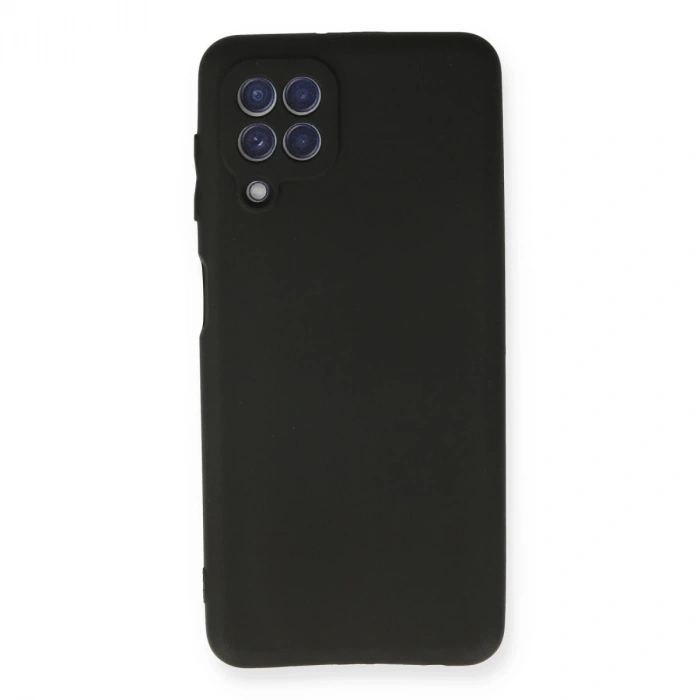 Samsung Galaxy A22 Kılıf First Silikon - Siyah