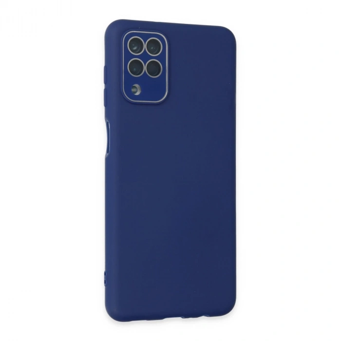 Samsung Galaxy A22 Kılıf Lansman Glass Kapak - Sky Blue