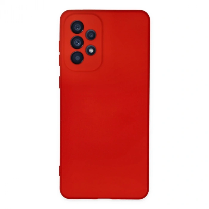 Samsung Galaxy A23 4g Kılıf Nano İçi Kadife Silikon - Kırmızı