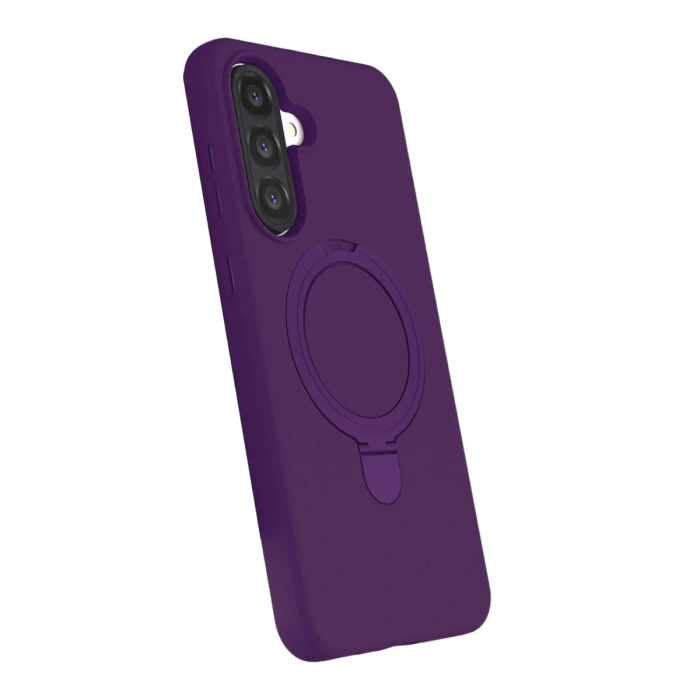 Samsung Galaxy A26 Regal Magsafe Standlı Kapak - Derin Mor