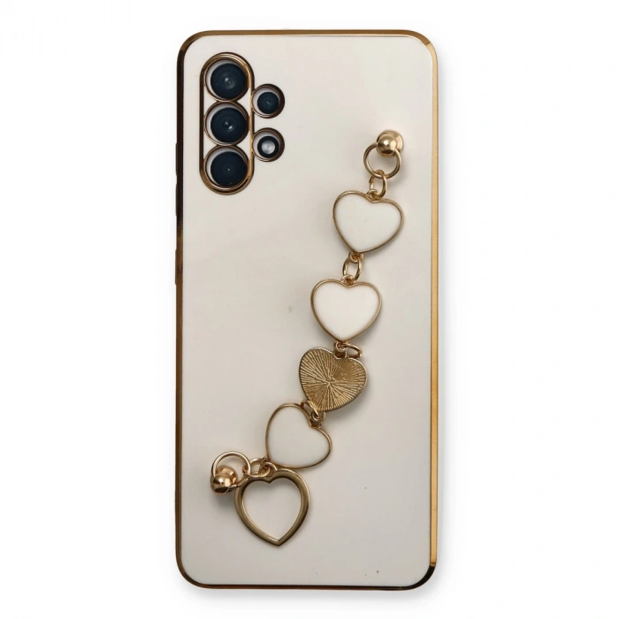 Samsung Galaxy A32 Kılıf Esila Silikon - Beyaz