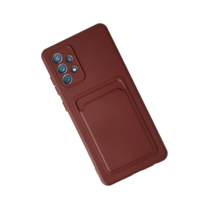 Samsung Galaxy A33 5g Kılıf Kelvin Kartvizitli Silikon - Bordo