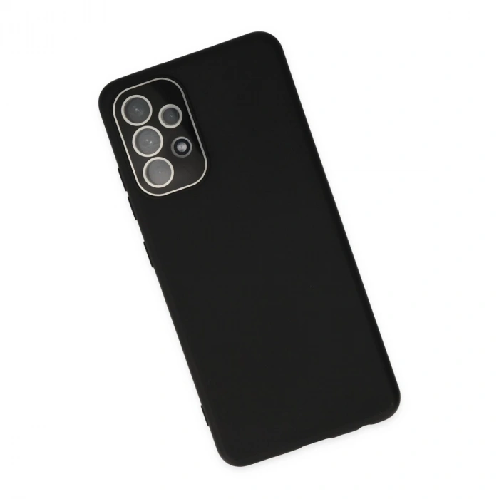 Samsung Galaxy A33 5g Kılıf Lansman Glass Kapak - Siyah