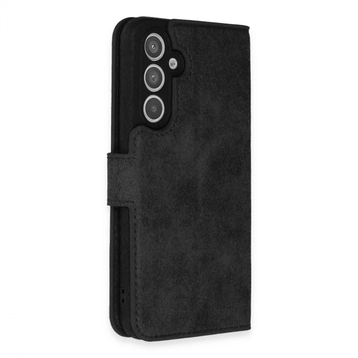 Samsung Galaxy A34 5g Kılıf Trend S Plus Kapaklı Kılıf - Siyah