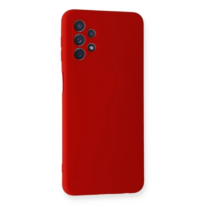 Samsung Galaxy A52 Kılıf Nano İçi Kadife Silikon - Kırmızı