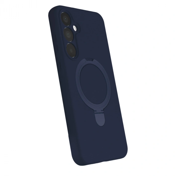 Samsung Galaxy A55 5g Regal Magsafe Standlı Kapak - Lacivert