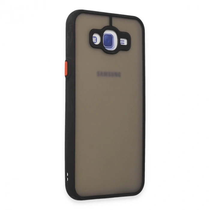 Samsung Galaxy J7 Kılıf Montreal Silikon Kapak - Siyah