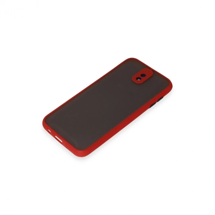 Samsung Galaxy J7 Pro / J730 Kılıf Montreal Silikon Kapak - Kırmızı