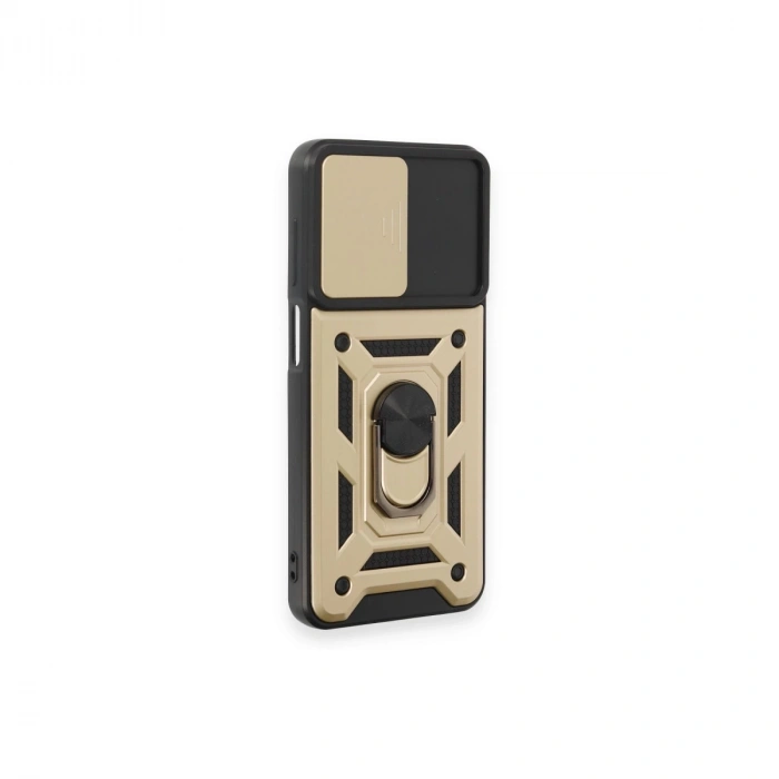 Samsung Galaxy M14 5g Kılıf Pars Lens Yüzüklü Silikon - Gold