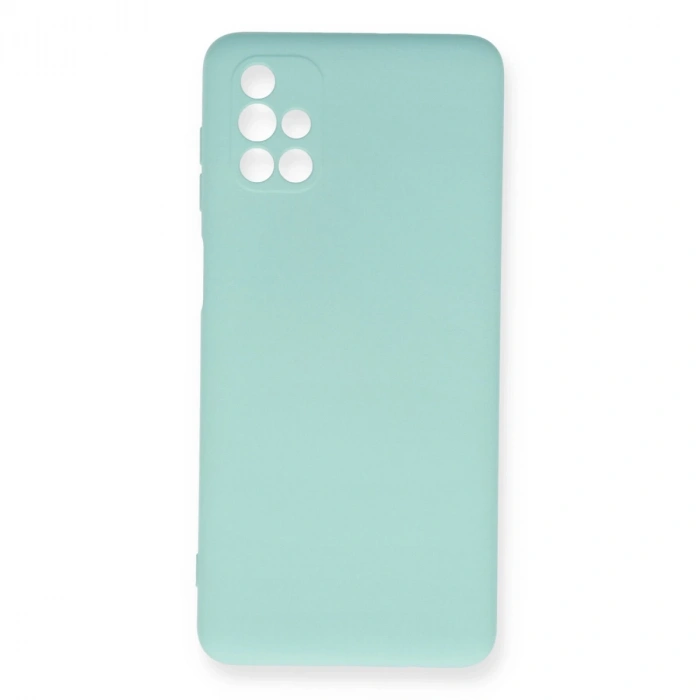 Samsung Galaxy M51 Kılıf Nano İçi Kadife Silikon - Turkuaz