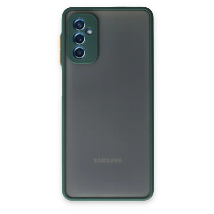 Samsung Galaxy M52 5g Kılıf Montreal Silikon Kapak - Yeşil