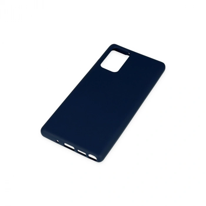 Samsung Galaxy Note 20 Kılıf Nano İçi Kadife Silikon - Lacivert