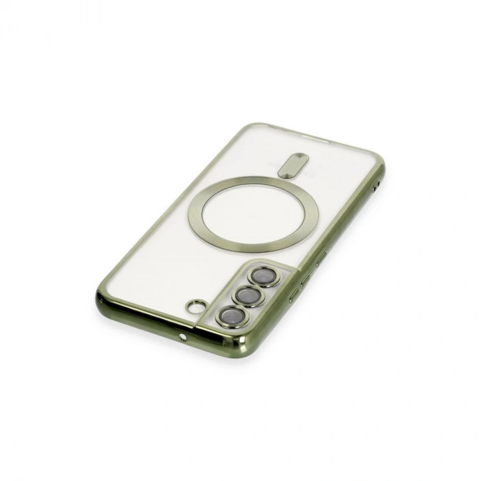 Samsung Galaxy S22 Kılıf Kross Magneticsafe Kapak - Koyu Yeşil