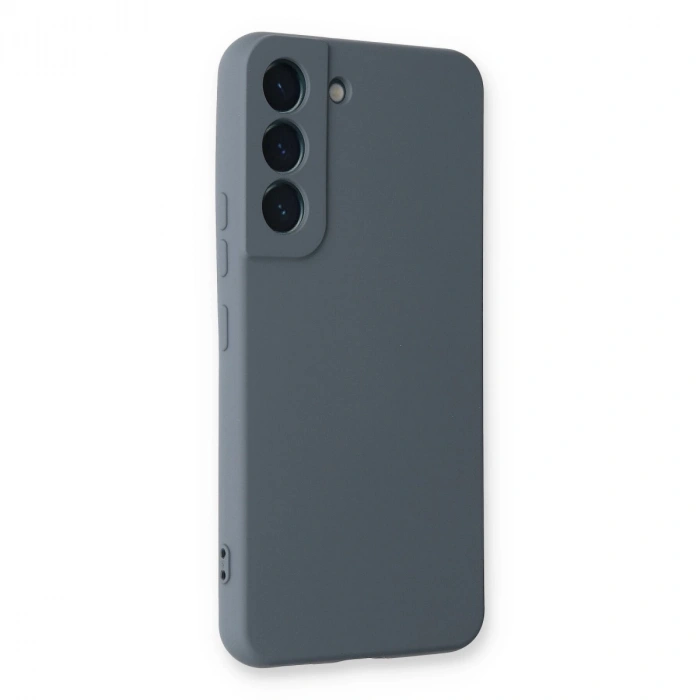 Samsung Galaxy S22 Plus Kılıf Nano İçi Kadife Silikon - Gri