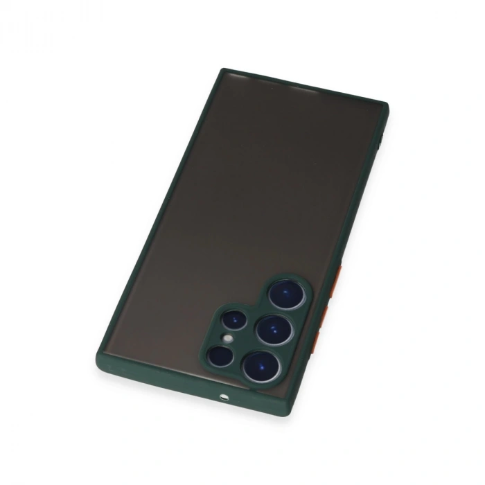 Samsung Galaxy S22 Ultra Kılıf Montreal Silikon Kapak - Yeşil