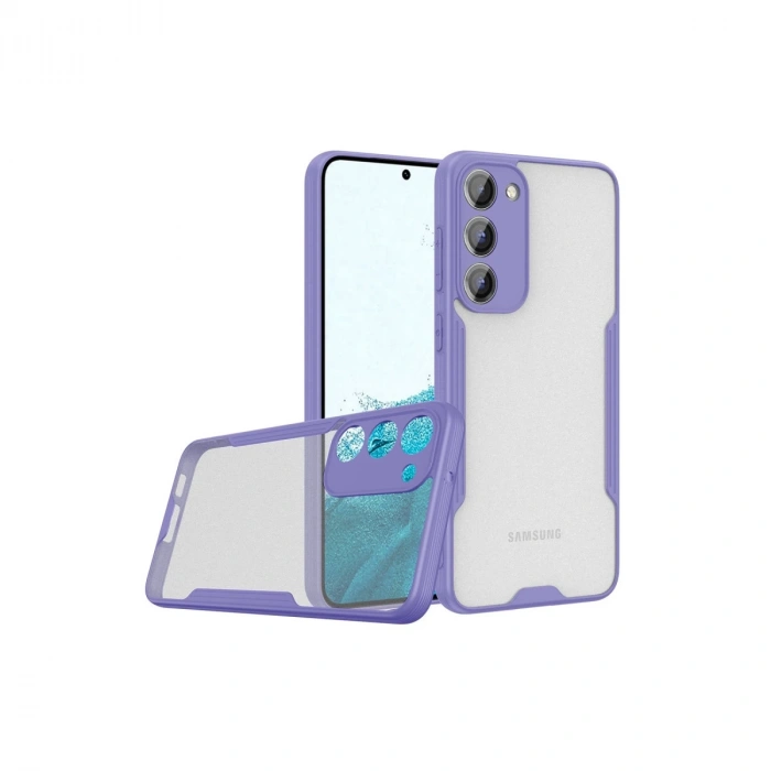 Samsung Galaxy S23 Plus Kılıf Platin Silikon - Lila