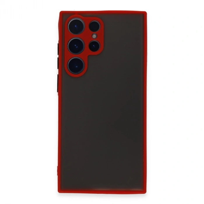 Samsung Galaxy S23 Ultra Kılıf Montreal Silikon Kapak - Kırmızı