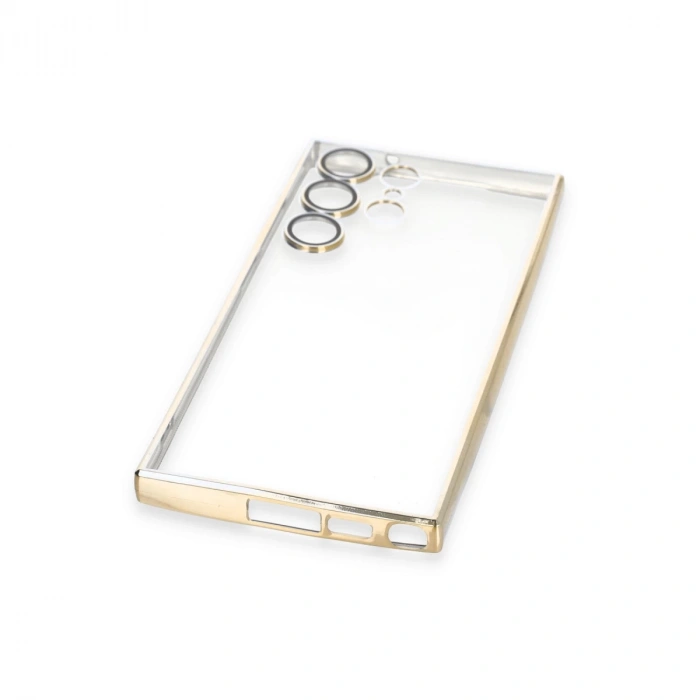 Samsung Galaxy S23 Ultra Kılıf Razer Lensli Silikon - Gold