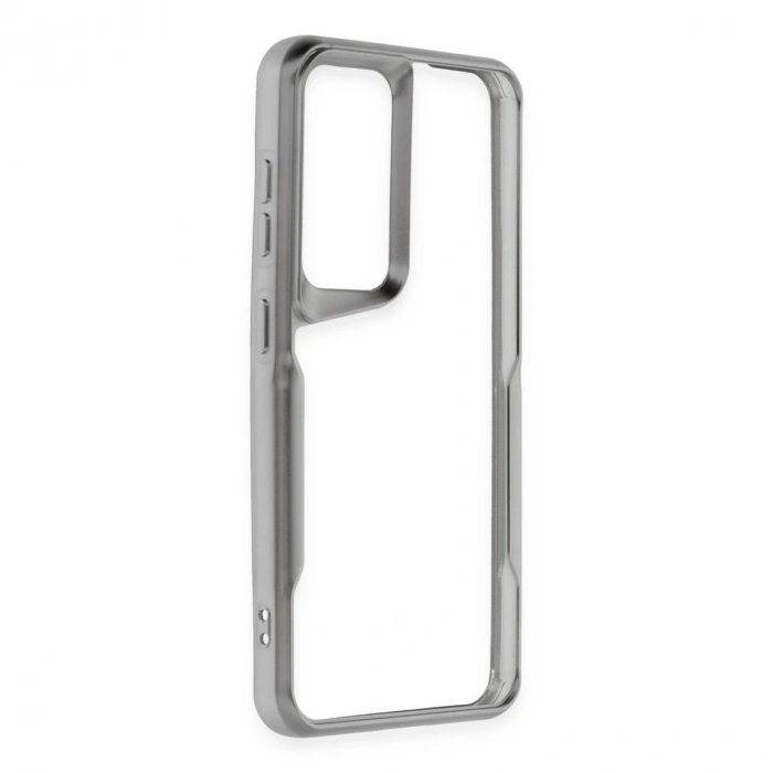 Samsung Galaxy S24 Kılıf Boyi Silikon Kapak - Gümüş