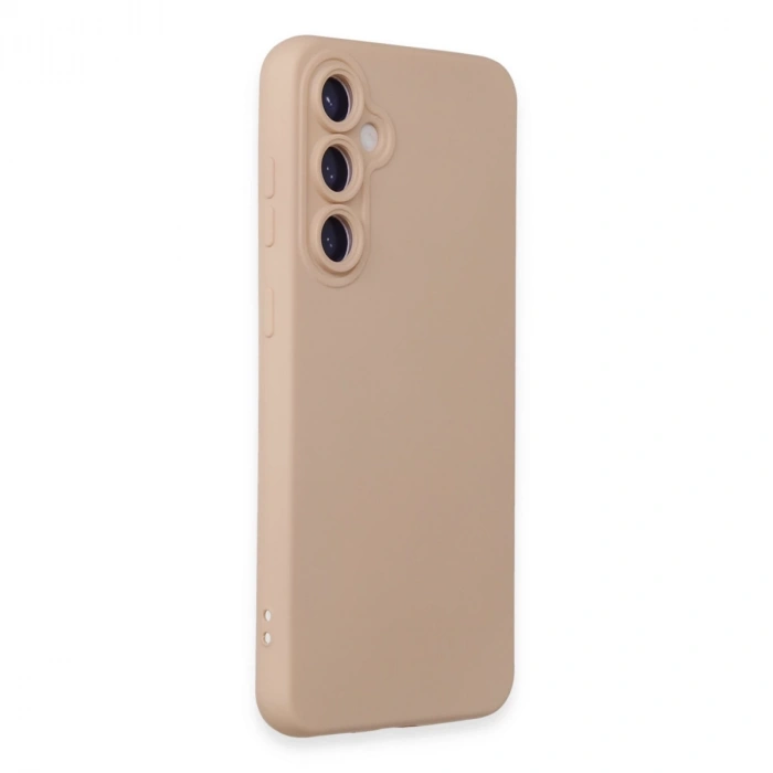 Samsung Galaxy S24 Kılıf Nano İçi Kadife Silikon - Pudra