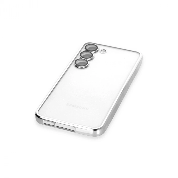 Samsung Galaxy S24 Kılıf Razer Lensli Silikon - Gümüş