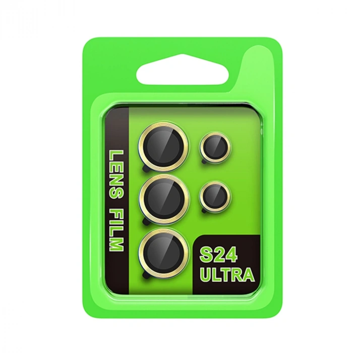 Samsung Galaxy S24 Ultra Raze Metal Kamera Lens - Sarı