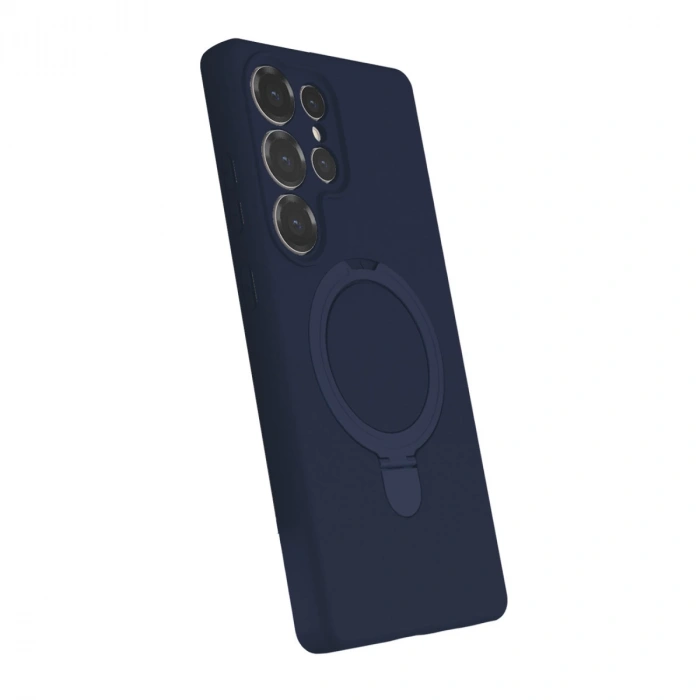 Samsung Galaxy S24 Ultra Regal Magsafe Standlı Kapak - Lacivert