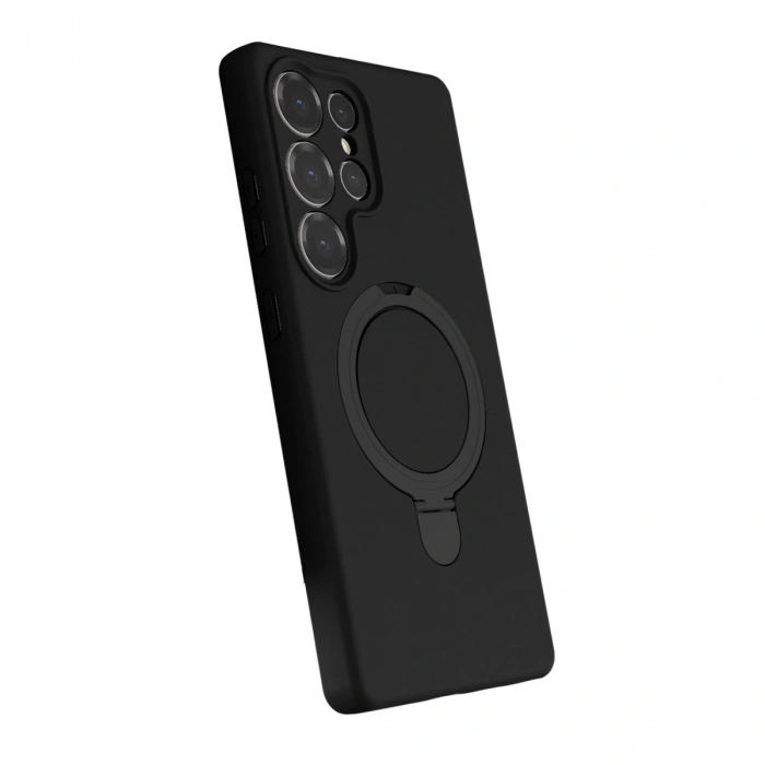 Samsung Galaxy S24 Ultra Regal Magsafe Standlı Kapak - Siyah