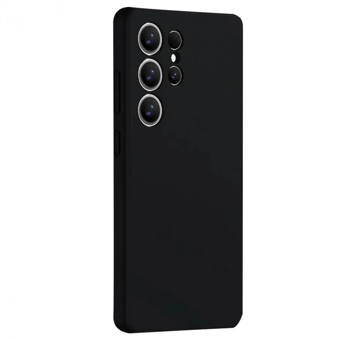 Samsung Galaxy S25 Ultra Kılıf Nano İçi Kadife Silikon - Siyah