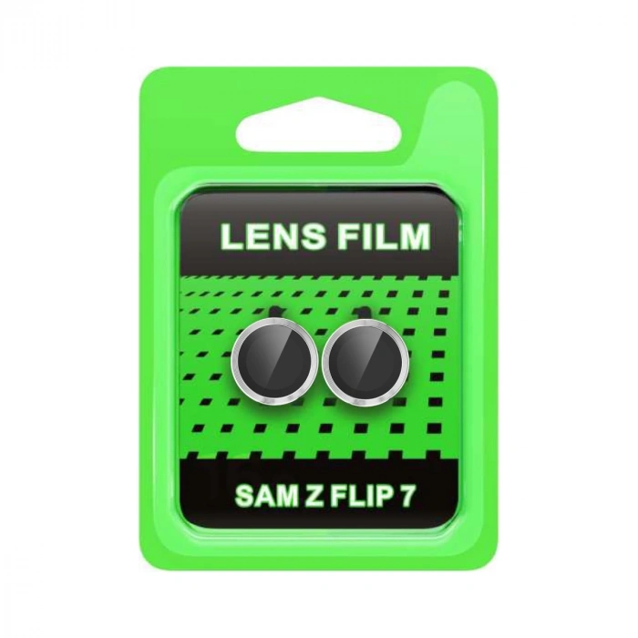 Samsung Galaxy Z Flip 7 Raze Metal Kamera Lens - Gümüş