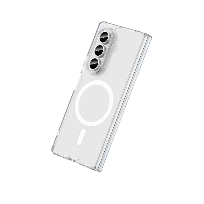 Samsung Galaxy Z Fold 7 Kılıf Magneticsafe Şeffaf Silikon - Şeffaf
