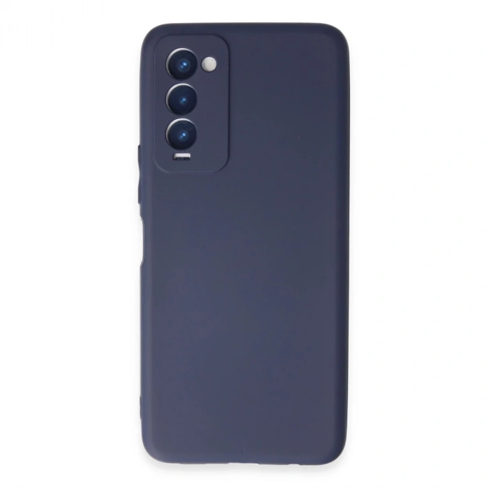 Tecno Camon 18 Kılıf First Silikon - Lacivert