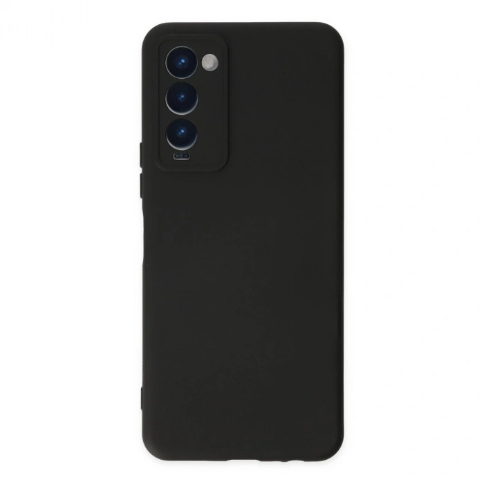 Tecno Camon 18 Kılıf Nano İçi Kadife Silikon - Siyah