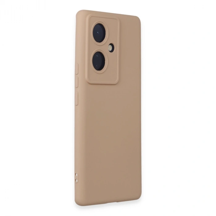 Vivo V29 Lite Kılıf Nano İçi Kadife Silikon - Pudra