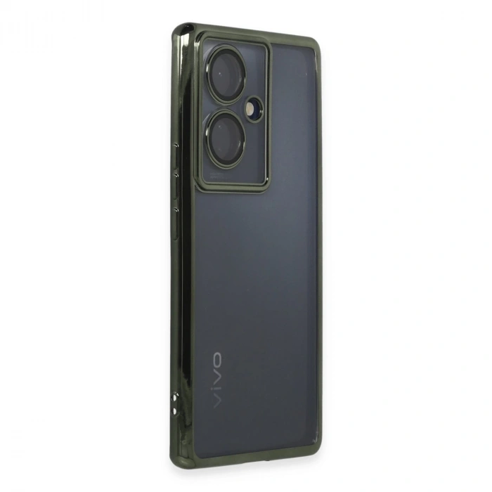 Vivo V29 Lite Kılıf Razer Lensli Silikon - Yeşil