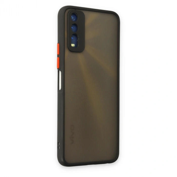 Vivo Y11s Kılıf Montreal Silikon Kapak - Siyah