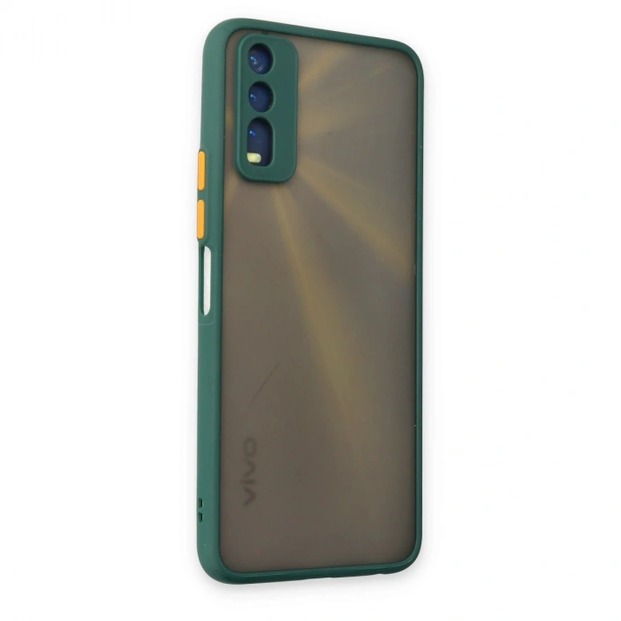 Vivo Y11s Kılıf Montreal Silikon Kapak - Yeşil