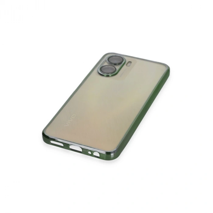 Vivo Y16 Kılıf Razer Lensli Silikon - Yeşil