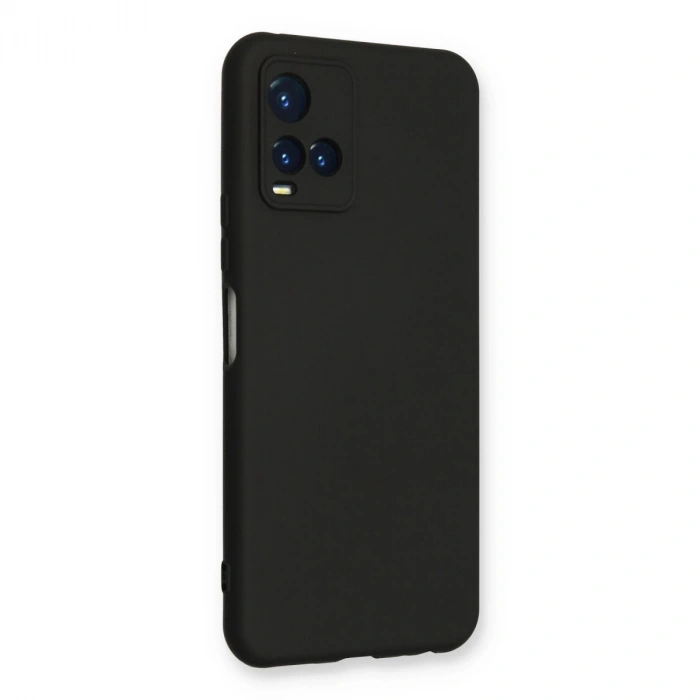 Vivo Y21s Kılıf Nano İçi Kadife Silikon - Siyah
