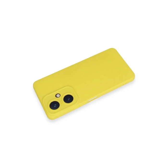 Vivo Y27 Kılıf Nano İçi Kadife Silikon - Sarı