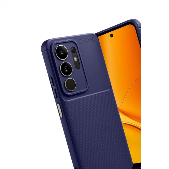 Vivo Y29 4g Auto Focus Karbon Kapak - Lacivert