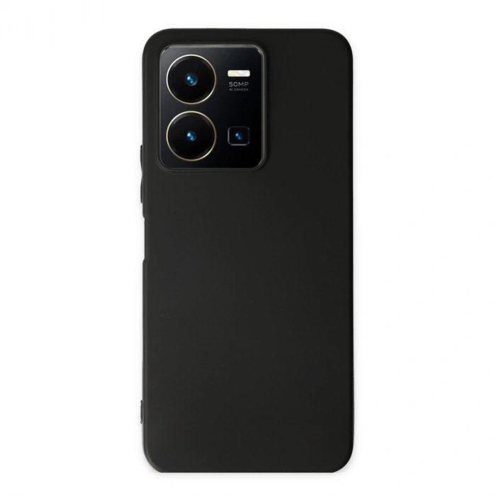 Vivo Y35 Kılıf First Silikon - Siyah