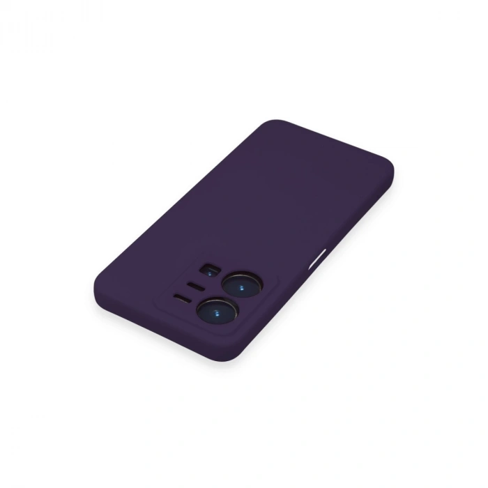 Vivo Y35 Kılıf Nano İçi Kadife Silikon - Mor