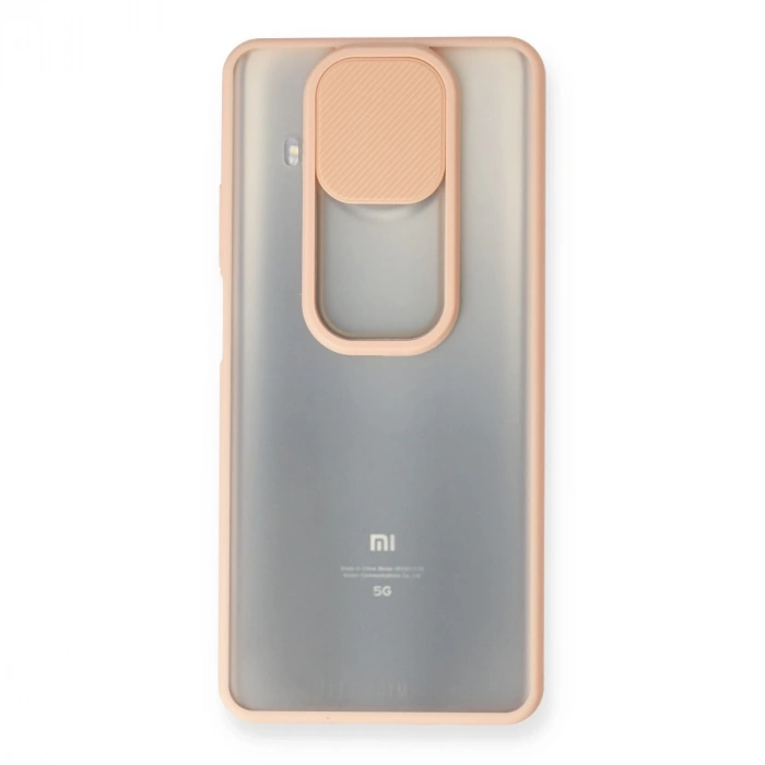 Xiaomi Mi 10t Lite Kılıf Palm Buzlu Kamera Sürgülü Silikon - Pembe