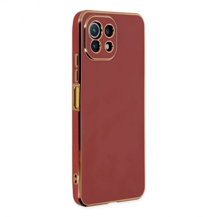 Xiaomi Mi 11 Lite Kılıf Volet Silikon - Kırmızı