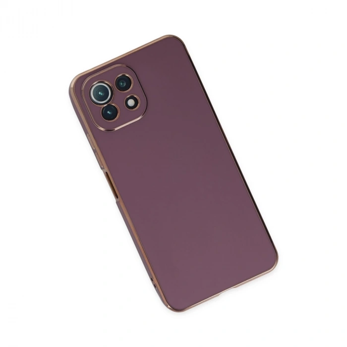 Xiaomi Mi 11 Lite Kılıf Volet Silikon - Mor