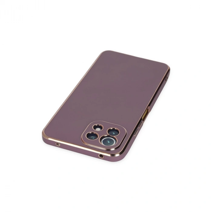 Xiaomi Mi 11 Lite Kılıf Volet Silikon - Mor