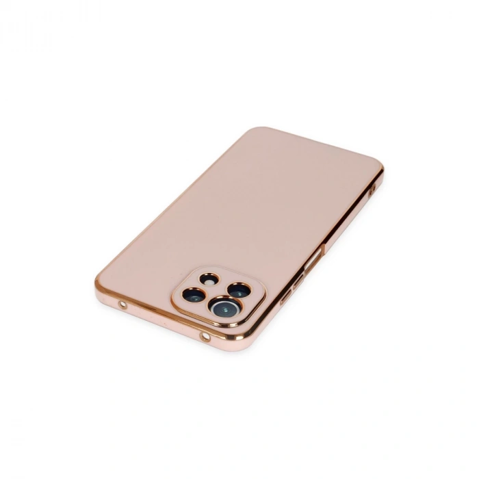Xiaomi Mi 11 Lite Kılıf Volet Silikon - Pembe